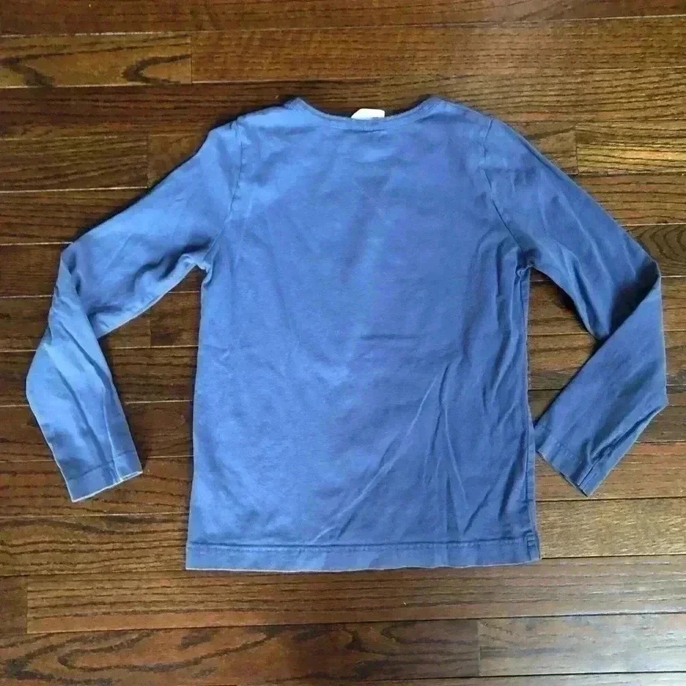Mini Boden Girls 9-10Y Blue Long-Sleeved Owl Applique Tee - Picture 5 of 10